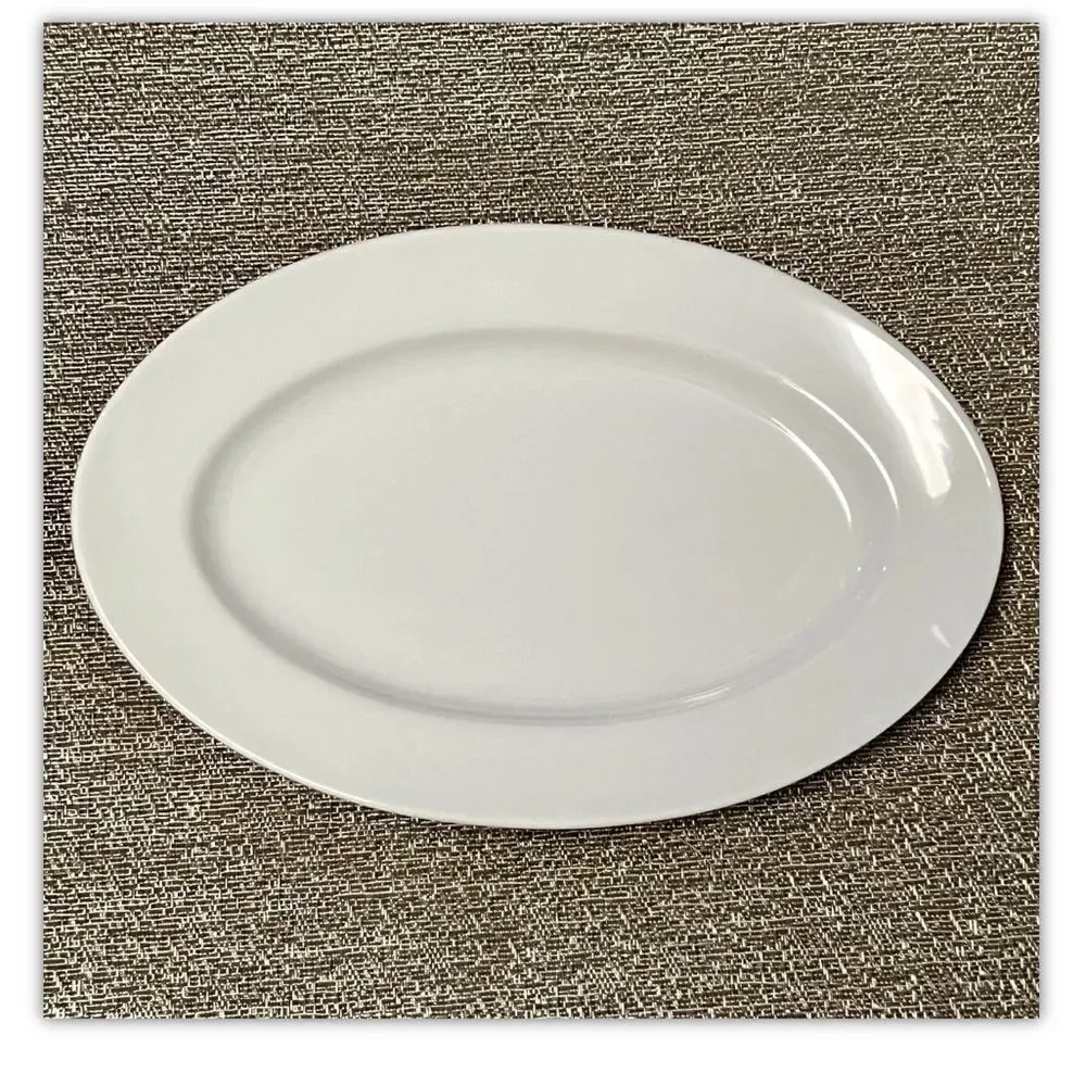 Richard Ginori Italy 4 Oblong Wide Rim Plate 9 x 6 Appetizer Lunch Small Plate